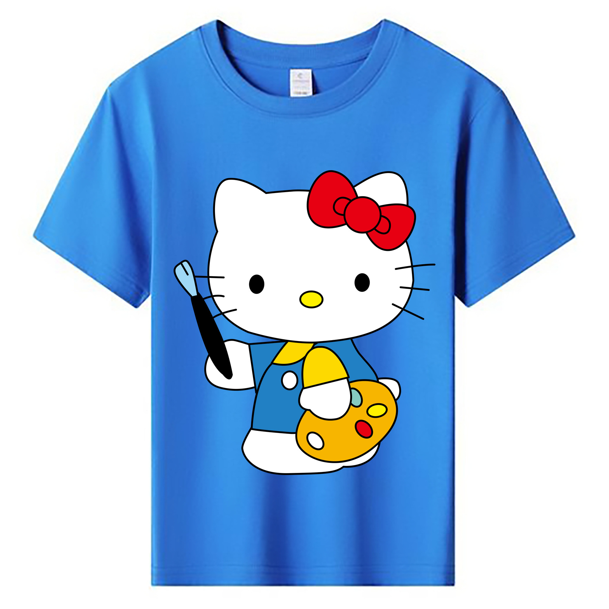 （画像用） Hello Kitty ハローキティ 綿100％キッズTシャツ（フロントプリント）